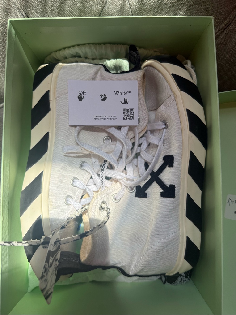 Off-White Vulcanized High-Top Canvas Sneakers
